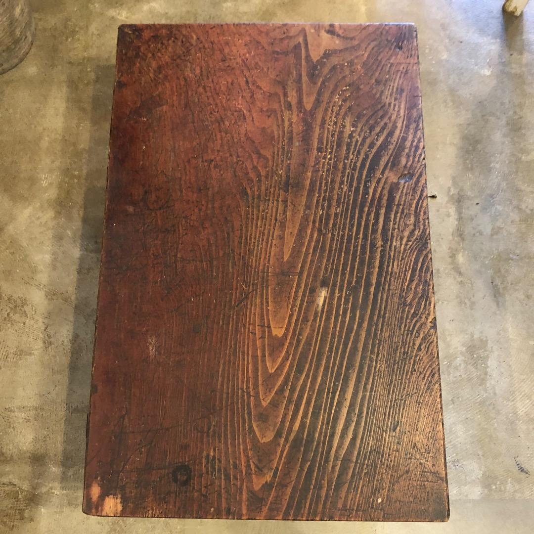 アンティーク　ろくろ脚　木製座卓 引き出し レトロ　アンティーク家具　木製家具