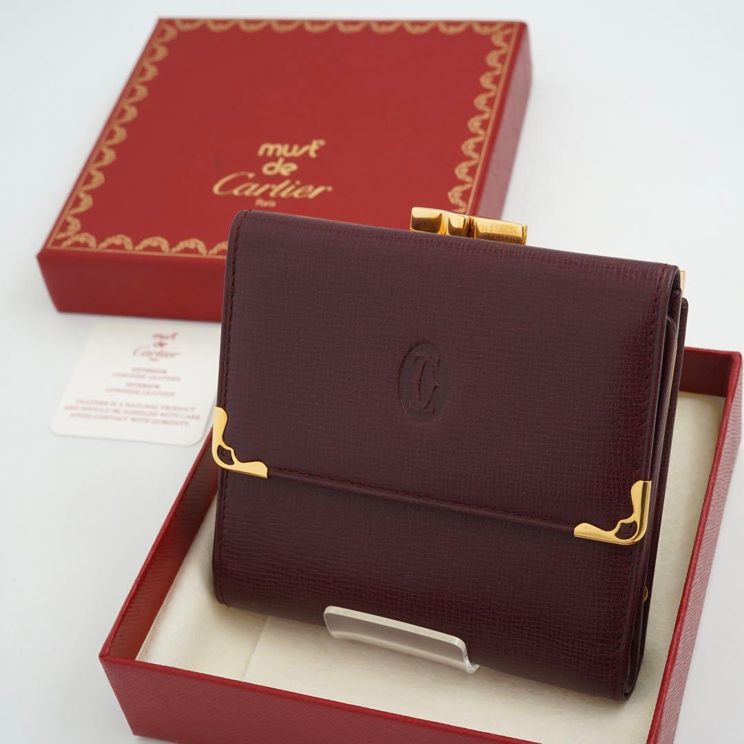 C☆shop ✨極上美品・箱付き✨　Cartier 二つ折り　マストライン