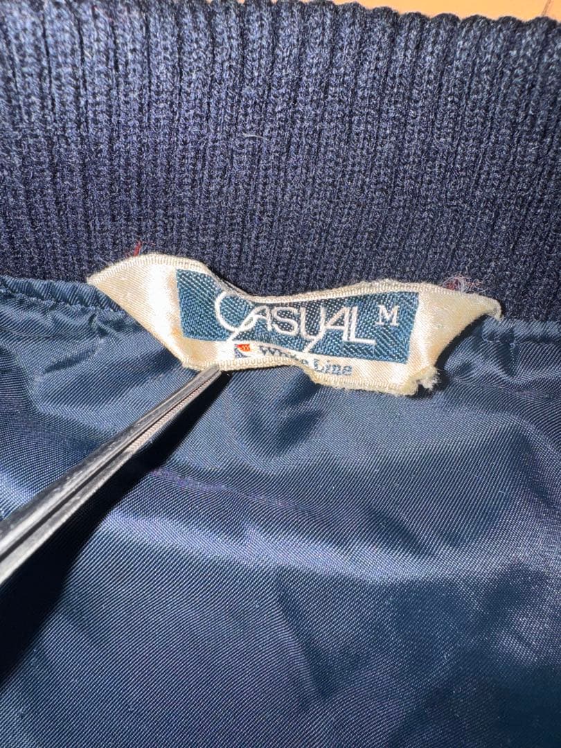 70s CASUAL ウールブルゾン ギャバジャケット ヴィンテージ Y2K