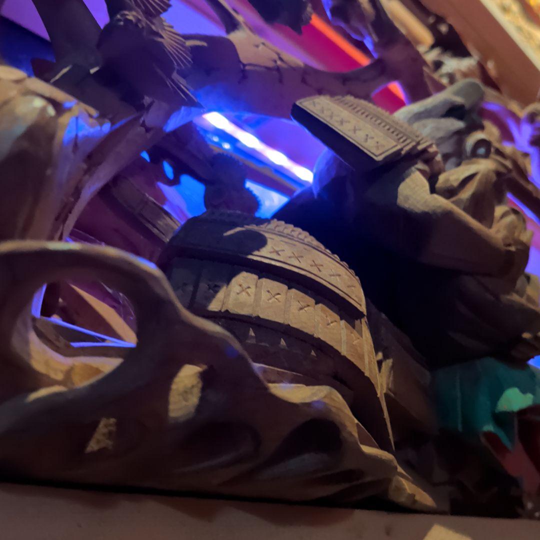 超絶技巧　淡路彫り　だんじり　山車　木彫　彫刻　欄間　馬　彫刻　家具　現状品