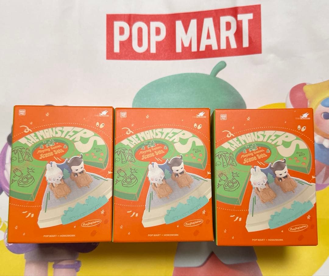 labubu Playing Games 3個セット POP MART ラブブ