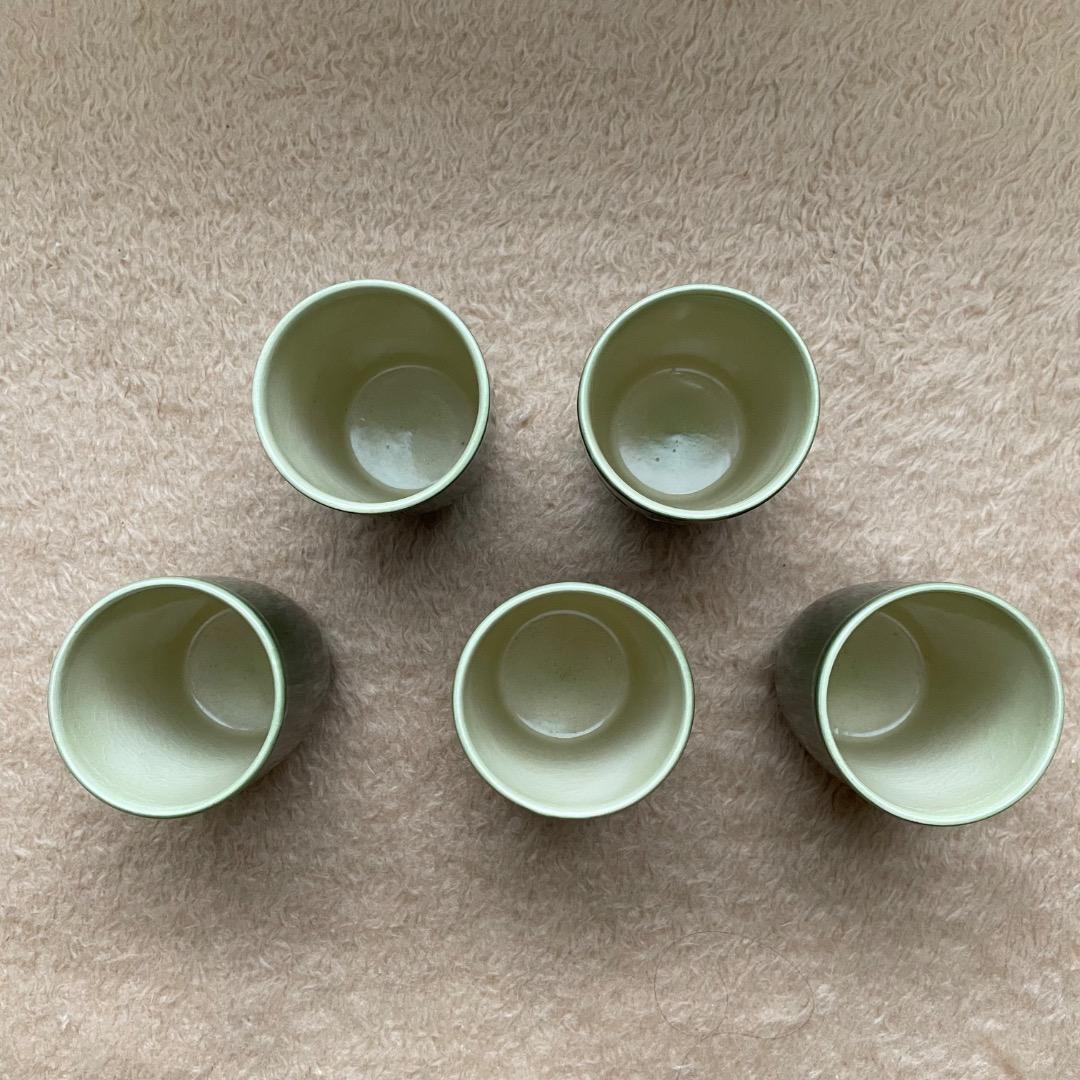 清水焼 陶泉作 急須 湯呑み 保温保冷ポット セット 昭和レトロ 魔法瓶