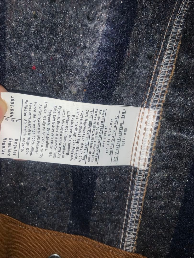 Carhartt Ariel ジャケット 茶色