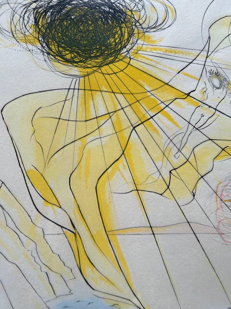 サルバドール・ダリ銅版画エッチング 『ビーナスの大勝利』1971年ダリ直筆サイン