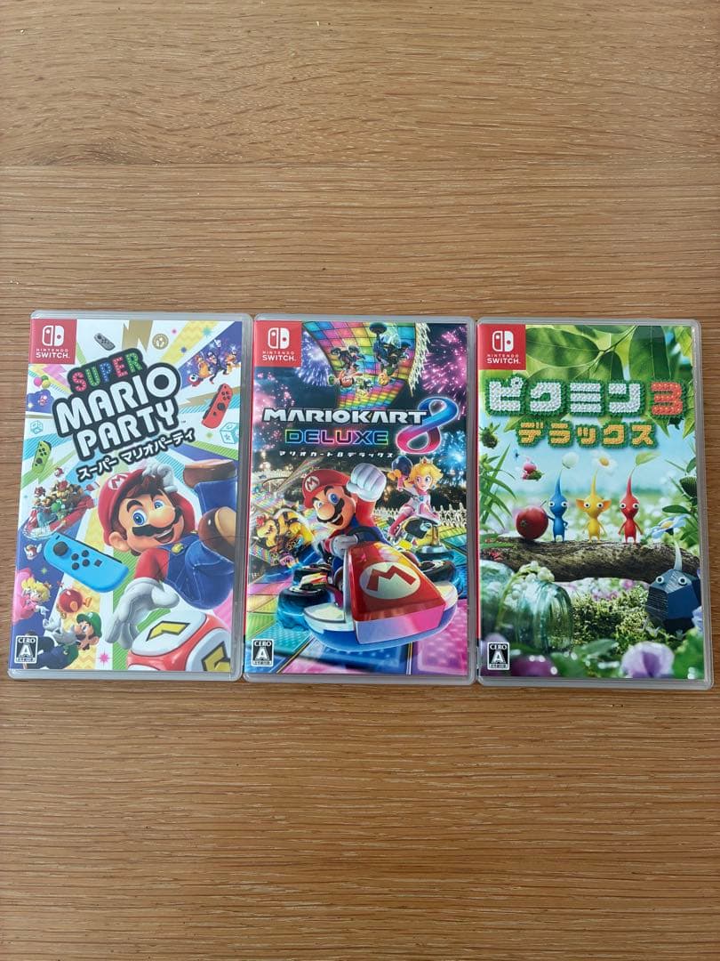 Switch ゲームセット マリオパーティ マリオカート8デラックス ピクミン3