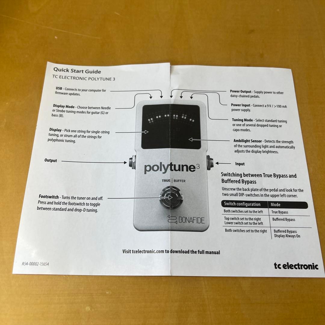 ギター TC ELECTRONIC Polytune 3
