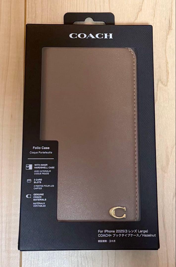 iPhone 17 Pro Max 用　COACH（R）ブックタイプ　新品未使用