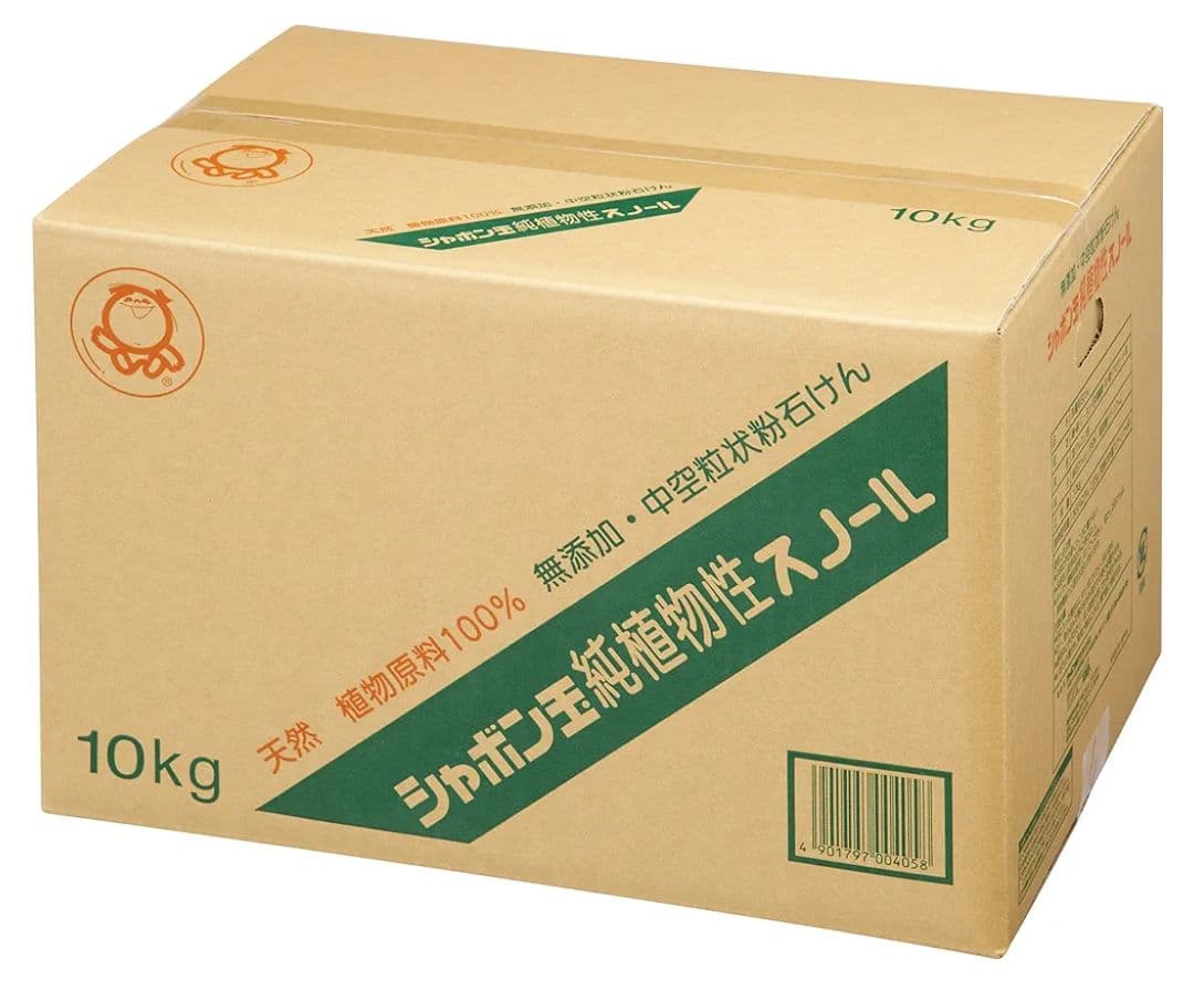 【新品未使用】 シャボン玉 純植物性スノール 10kg