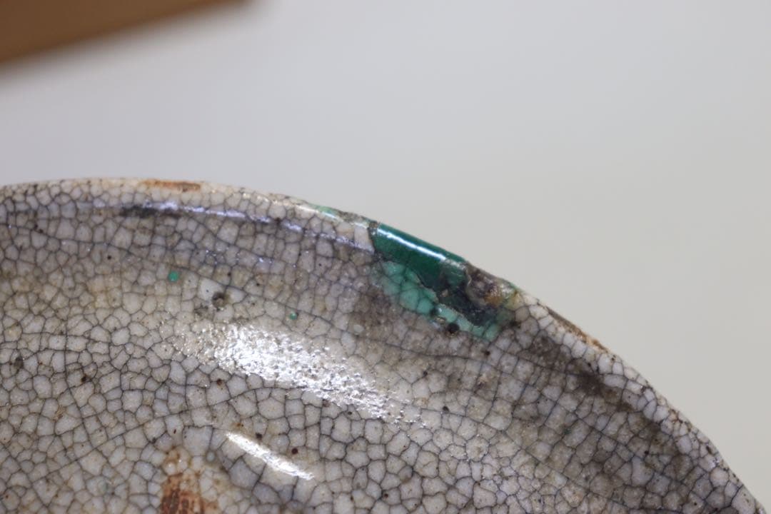 中国　明時代　漳州窯大皿　木箱付　送料込み0830