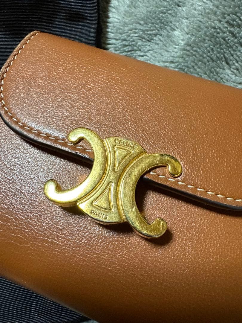 CELINE ブラウン 二つ折り財布