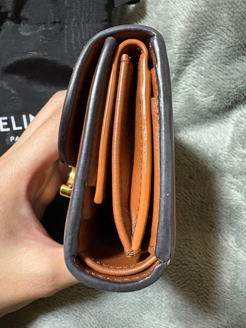 CELINE ブラウン 二つ折り財布