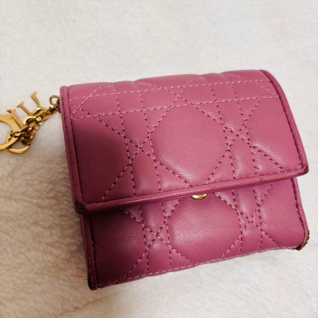 ディオール　Lady Dior Lotus ウォレット