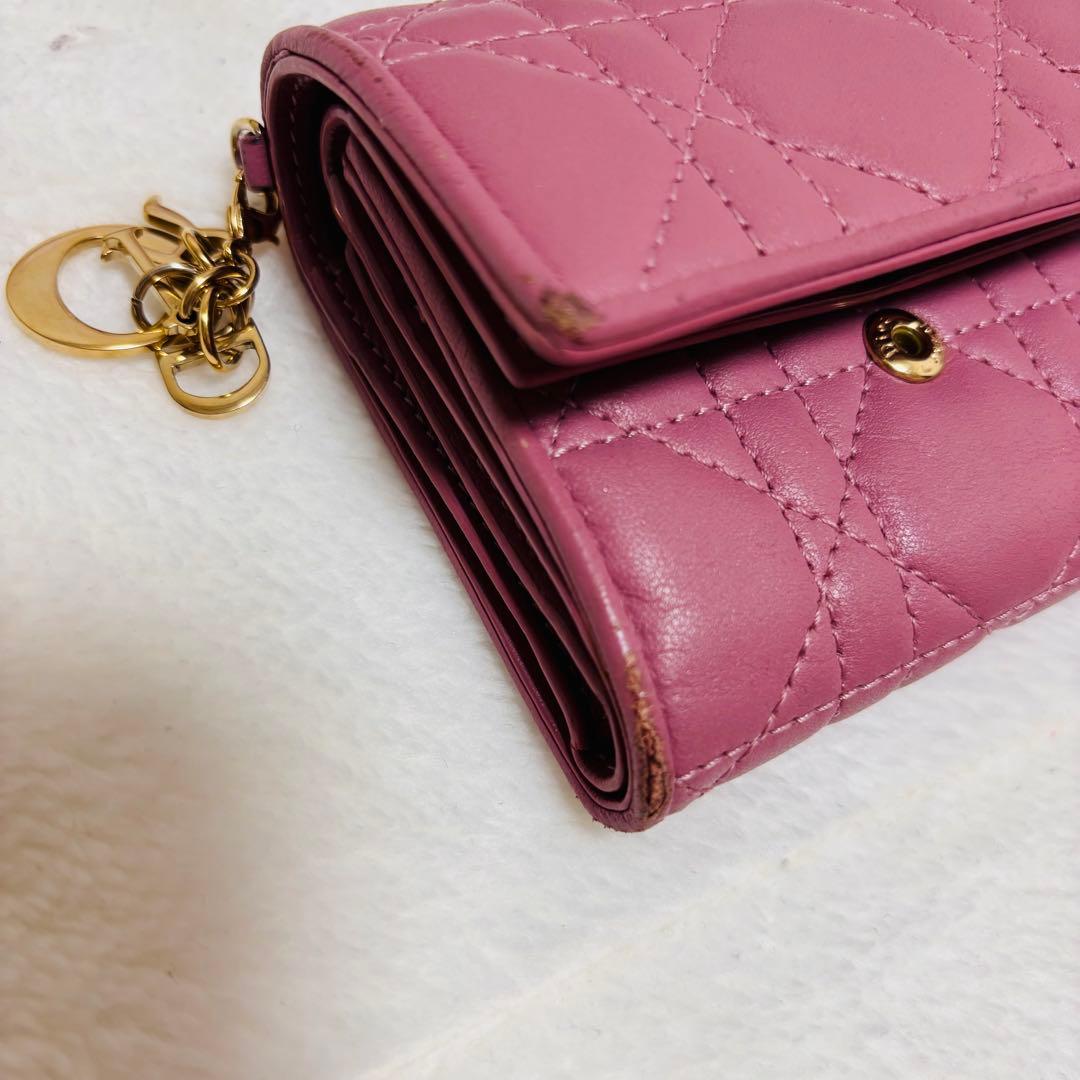 ディオール　Lady Dior Lotus ウォレット