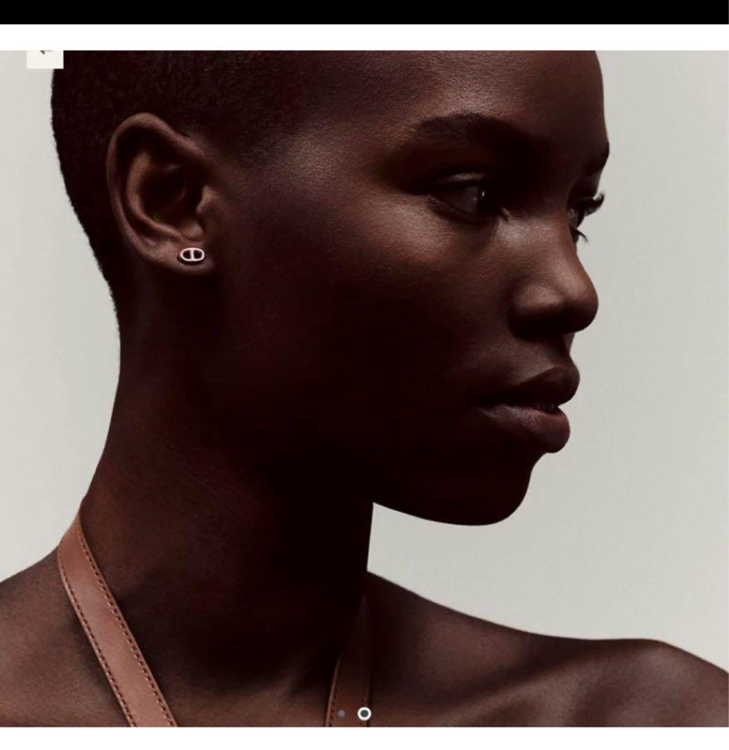 値下げ！新品　エルメス　ファランドール　シェーヌダンクル ピアス ローズゴールド