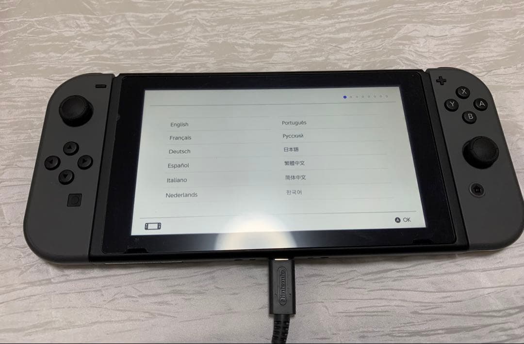 【美品】NintendoSwitchグレー キャリングケース付き