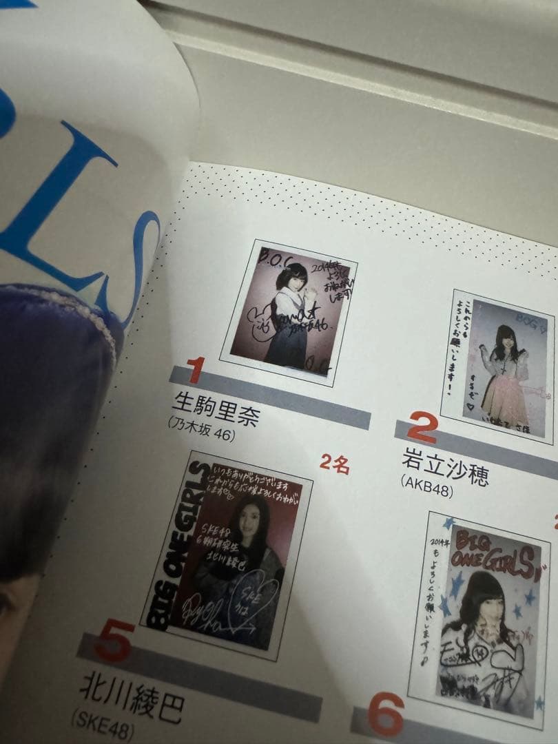 生駒里奈　直筆　サイン入りポラ　当選品　ＢＯＧ　限定２名