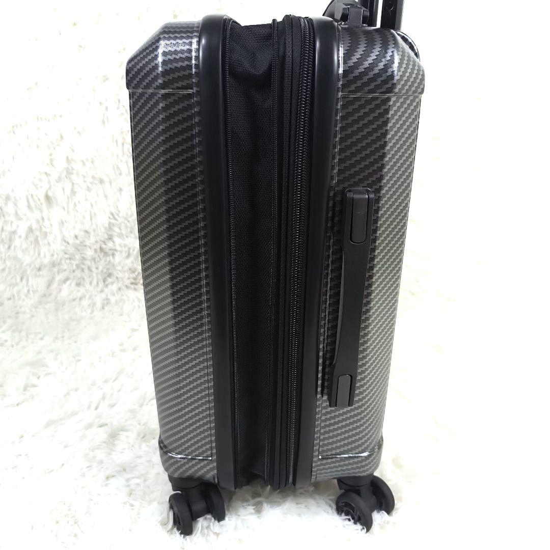 ✨極美品✨ サムソナイト キャリーケース カーボン調 機内持込 4輪 銀