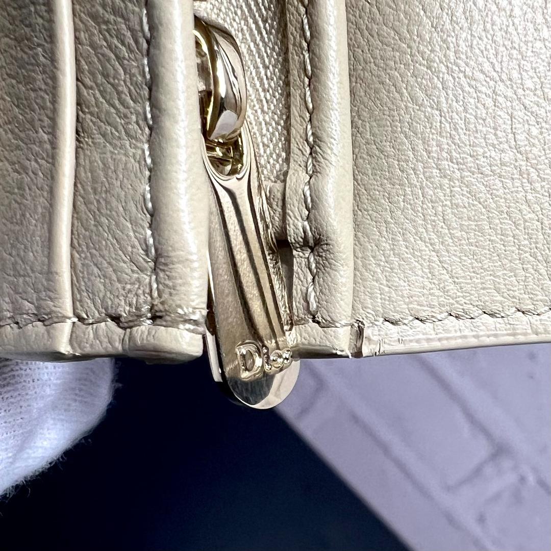 ✨正規品＆極美品‼️✨ レディ ディオール コンパクト カナージュ 二つ折り財布