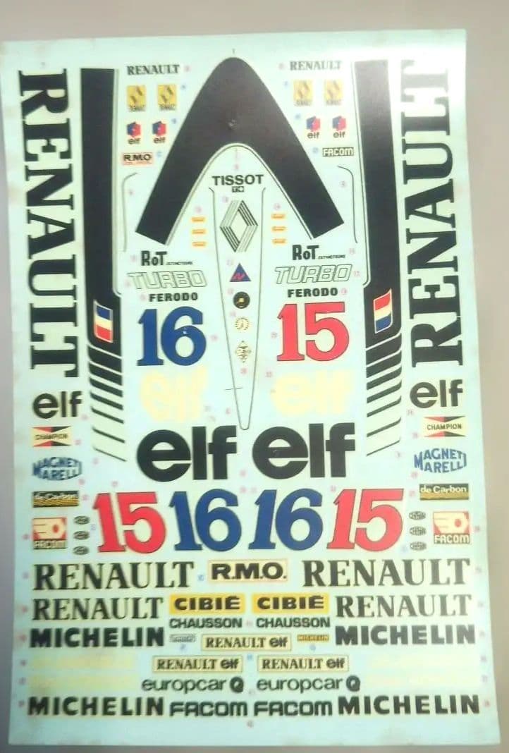 タミヤ 1/20 Renault RE20 TURBO 未組立