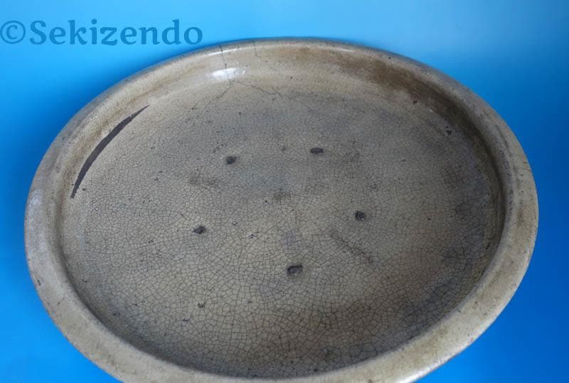 古瀬戸　灰釉　黄瀬戸　大皿　大鉢　メダカ鉢　小長曽陶器窯跡　江戸時代　2526