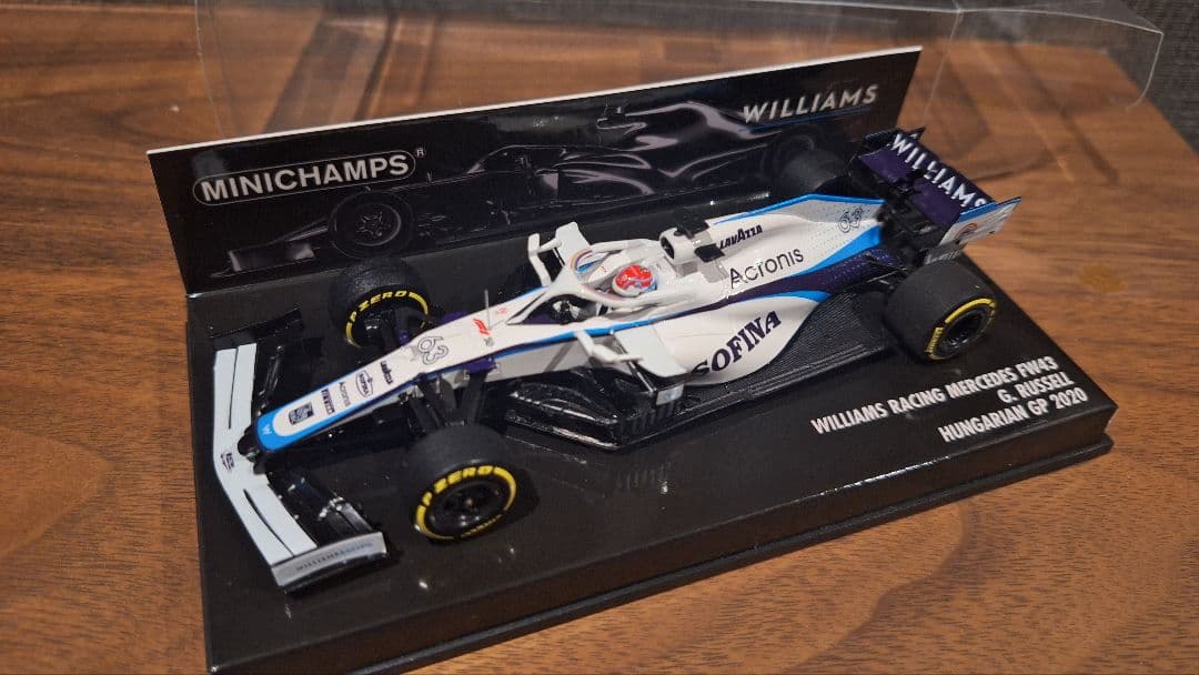 ミニチャンプス ウィリアムズ FW43 ジョージラッセル PMA 1/43