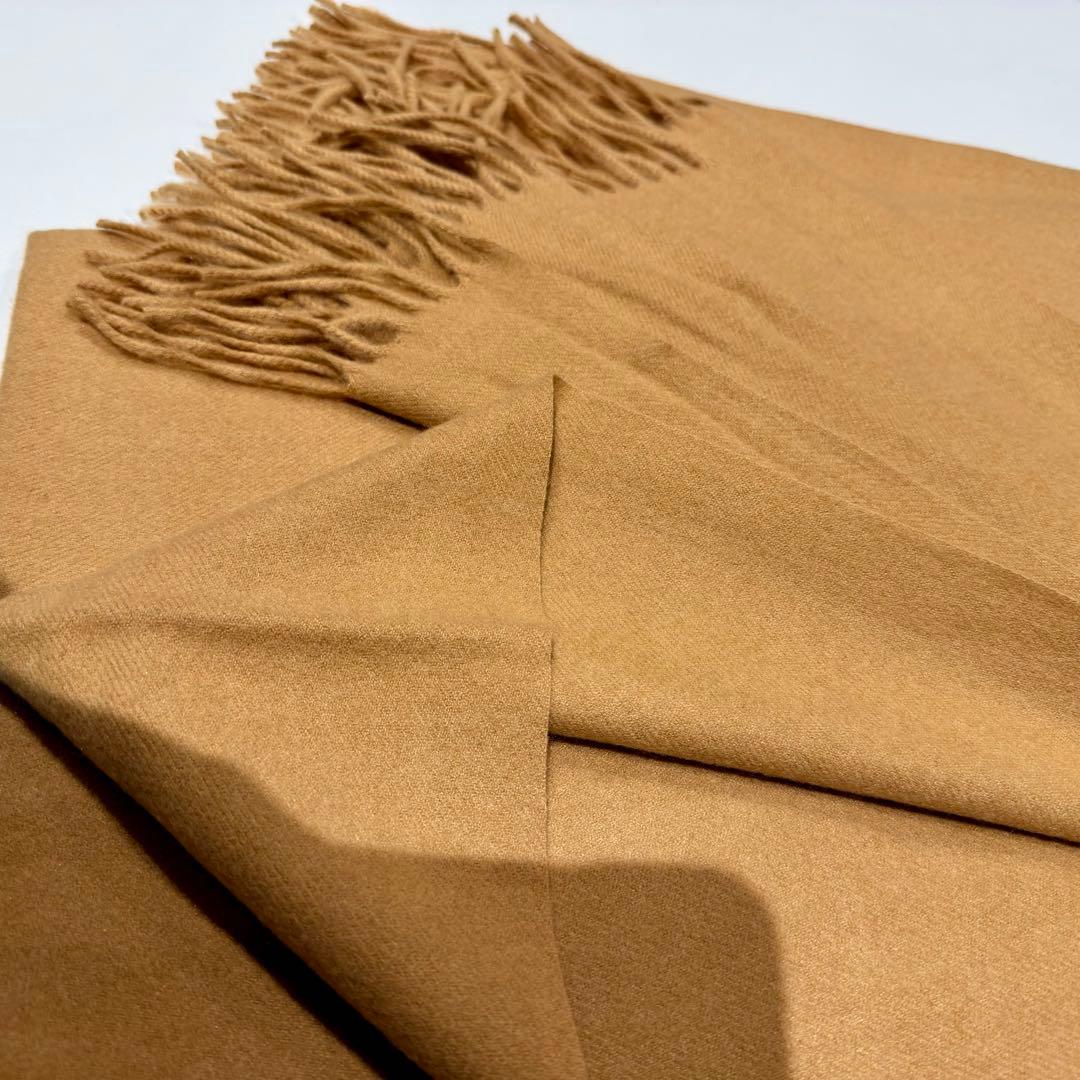 ジョンストンズ カシミア 大判ストール マフラー キャメル(即発)