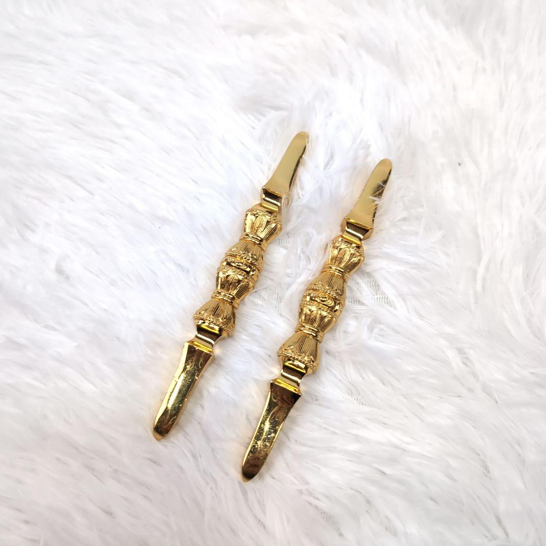 チベット仏教法器 真言宗 独鈷杵 金剛杵 真鍮 2つセット