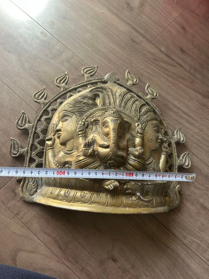 掛け物の仏像，真鍮製，重約3500克