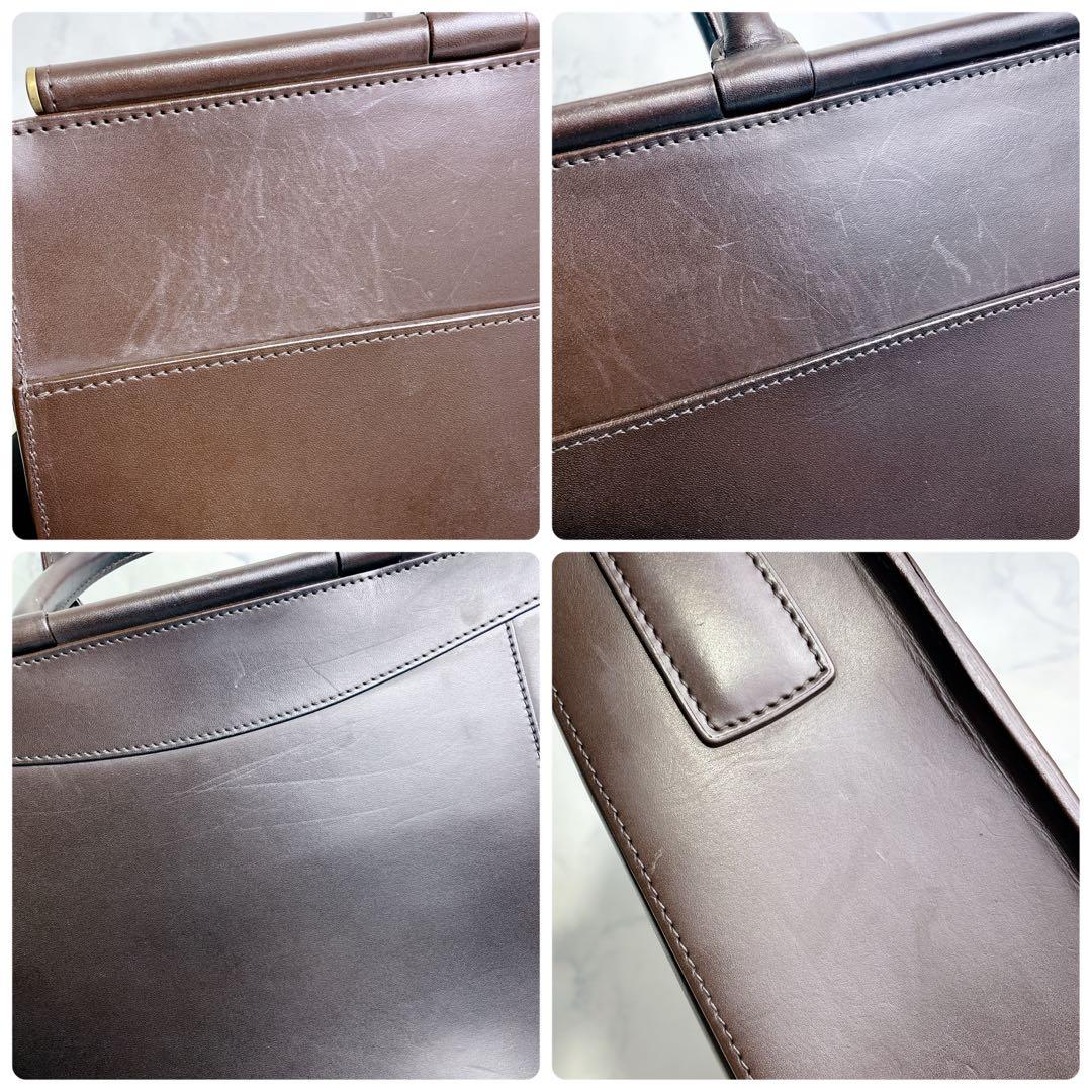 高級✨鞄いたがき ITAGAKI ビジネスショルダー 2way ダークブラウン