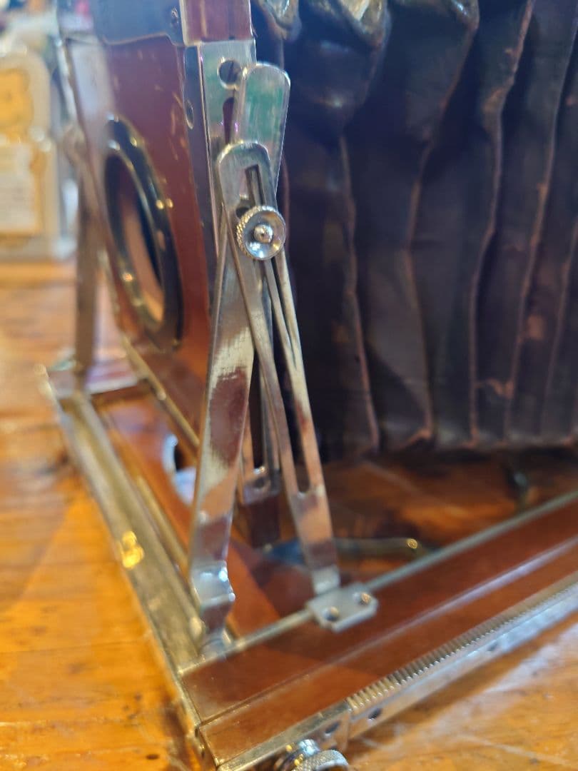 R.Konishi 木製 大判カメラ 蛇腹カメラ シャッター レンズ 三脚