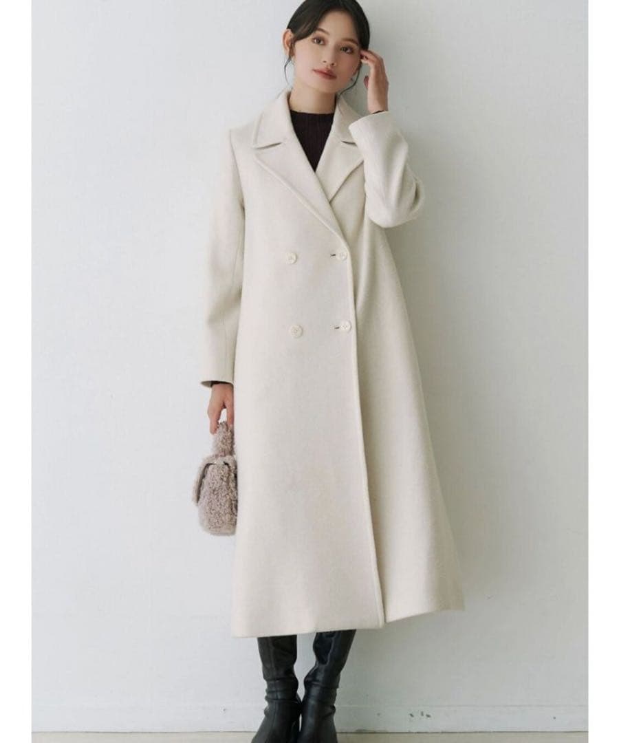 鈴さん専用　MERCURYDUO ウールチェスターコート　アイボリー