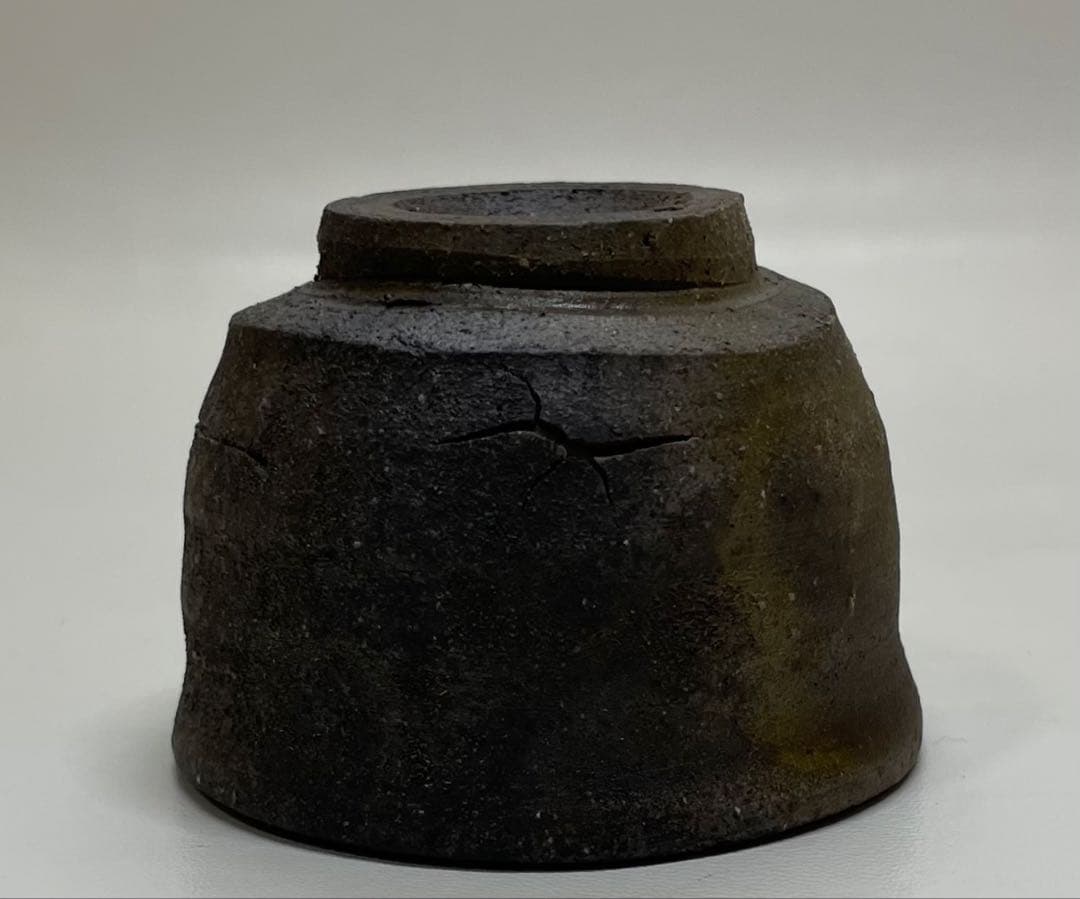 県指定重要無形文化財　森陶岳　備前焼　ぐい呑　共箱　　　J34