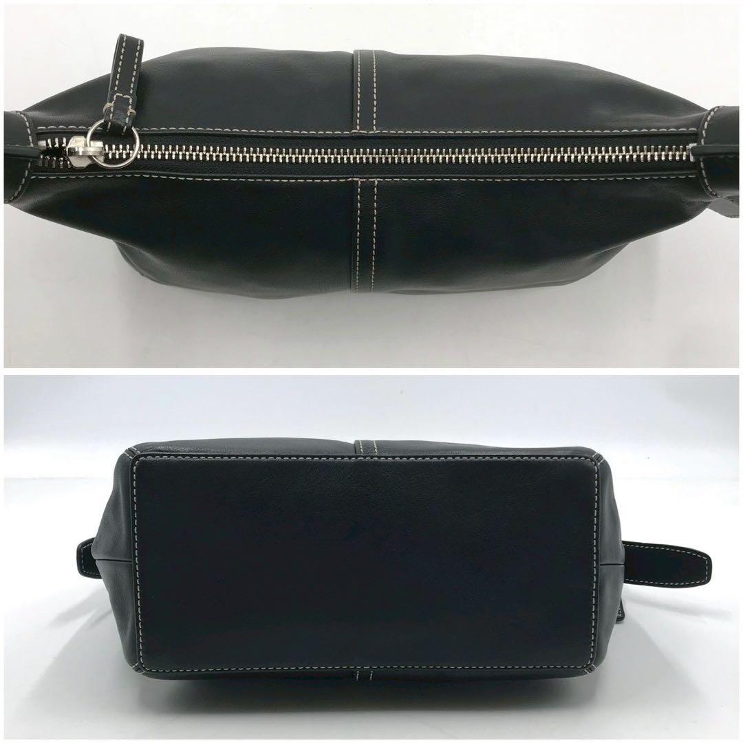 使用回数少✨コーチ ショルダーバッグ アクセサリーポーチ レザー 黒 肩がけ