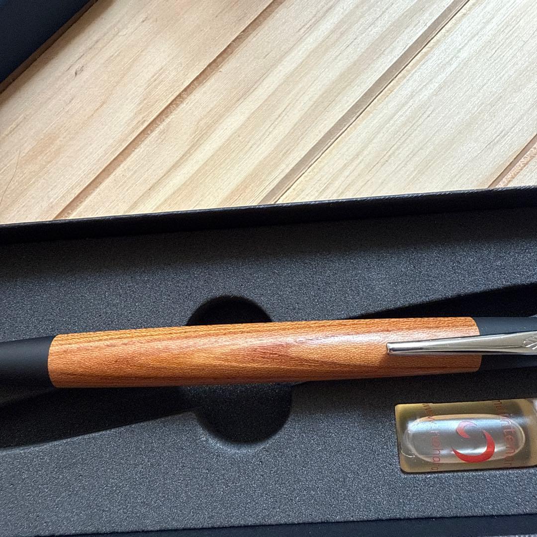 野原工芸　けやき　欅　シャーペン　新型クリップ　シルバー