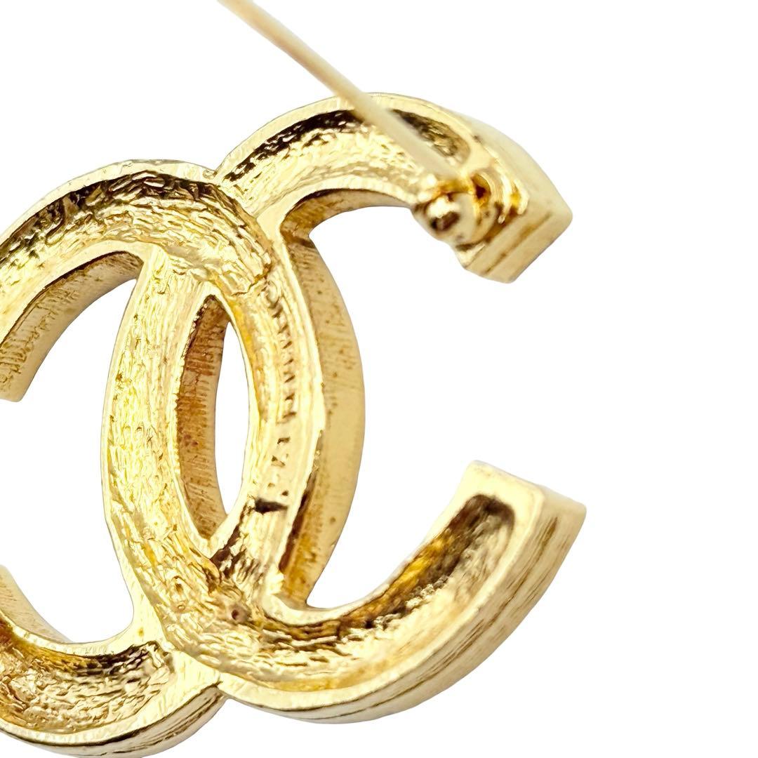 ⭐️極美品⭐️シャネル ピンブローチ ラインストーン ココマーク ゴールドGP