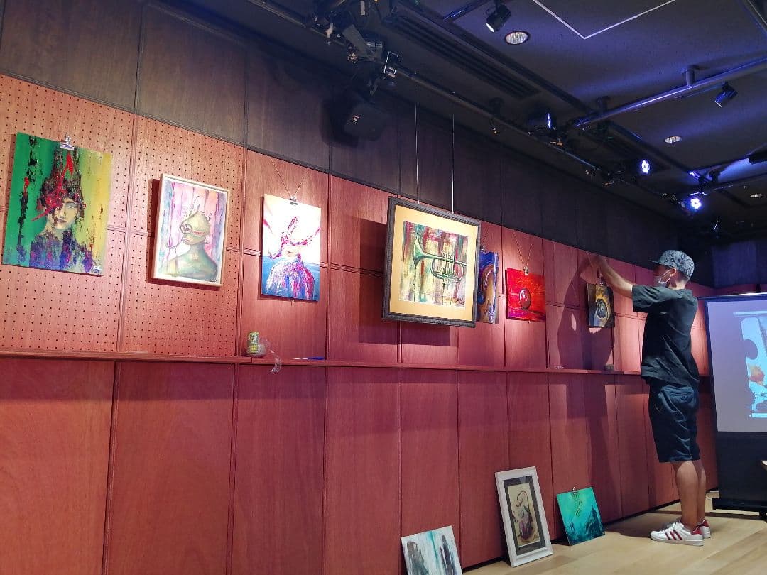 オリジナル自作絵 絵画 sawatari_doodles【Trumpet】