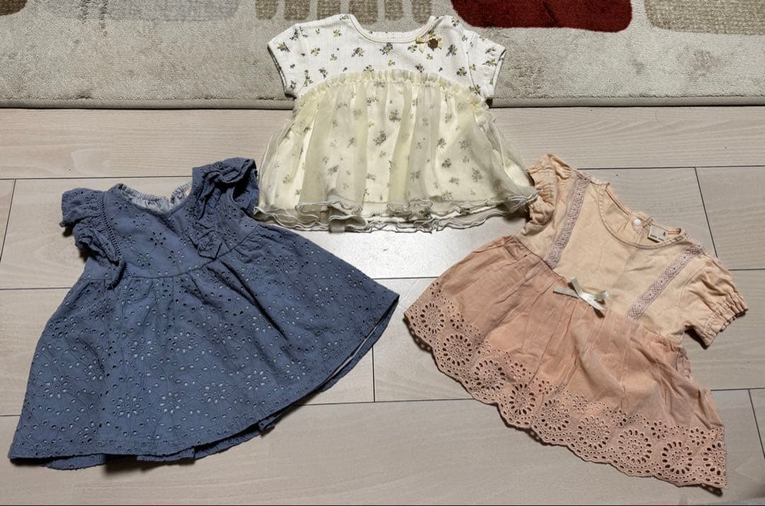 まとめ売り23点　女の子　春夏服　80.90 アウターあり　プティマイン