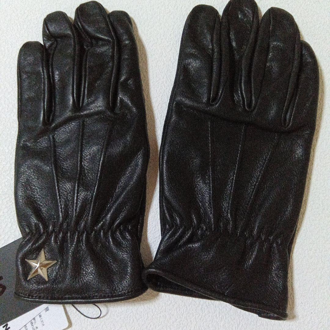 未使用 schott ショット ワンスター レザーグローブ ブラック L
