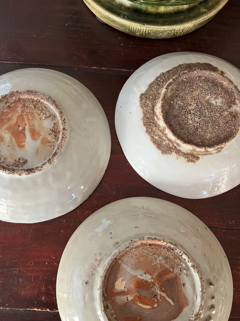 中国骨董　明代 青花 染付 龍紋皿 ショウ州 呉州染付 スワトウ 古染付 6寸皿