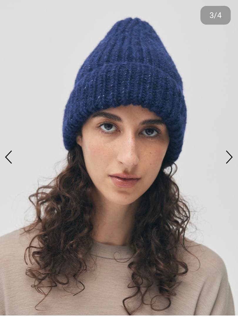 23AW ミュールバウアー Muhlbauer ニット帽 ビーニー ブラック 黒