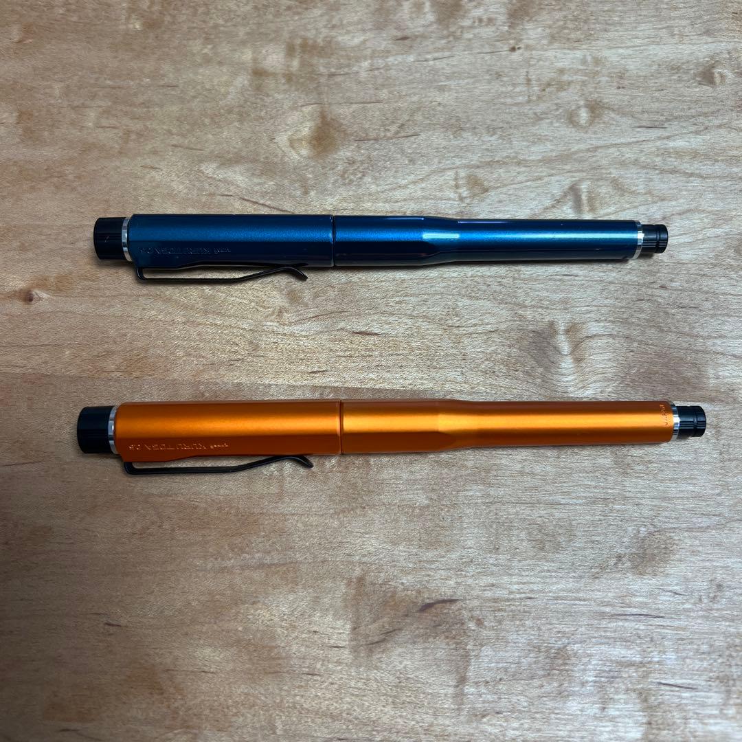 クルトガダイブ　金属製シャープペンシル 青 オレンジ 2色セット