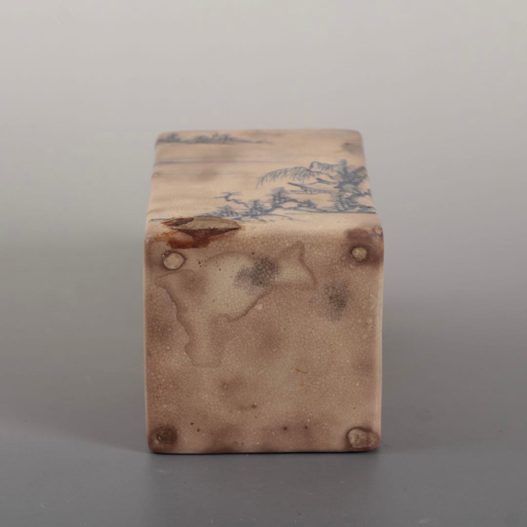 染付 角徳利 古美術 酒器 古道具 アンティーク 徳利