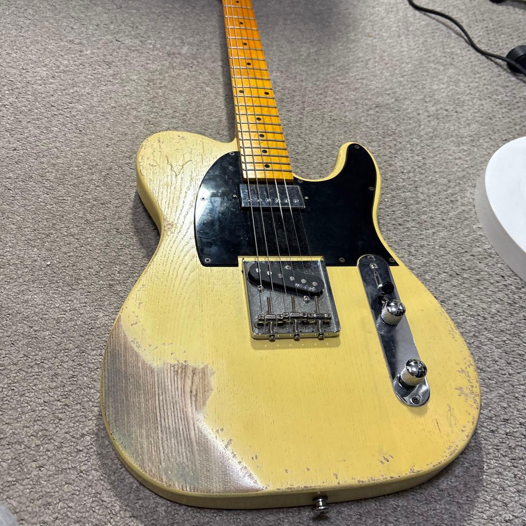 テレキャスター　コンポーネント品　レリック加工　豪華パーツ