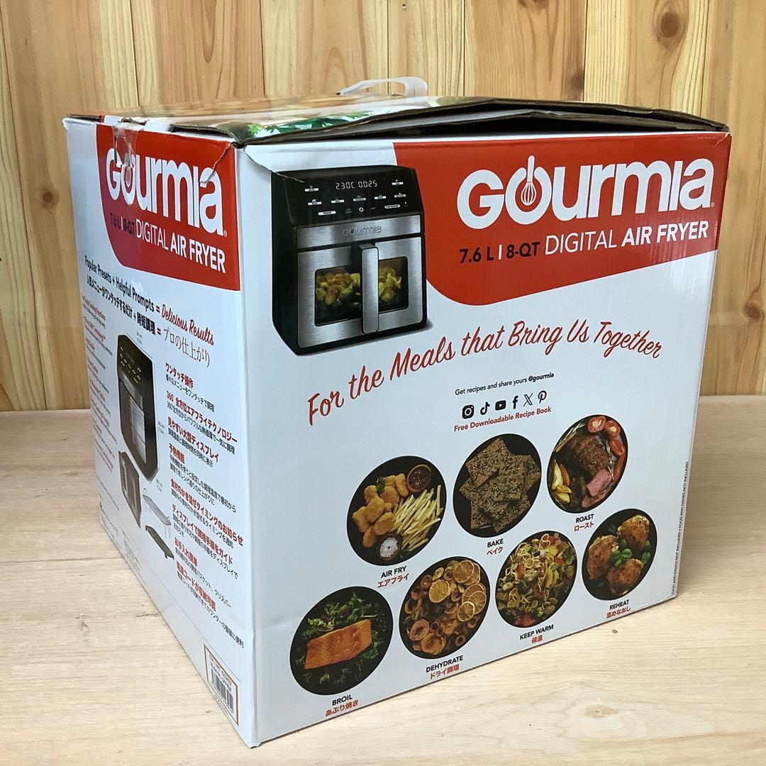 GOURMIA 窓付き デジタルエアーフライヤー7.6L GAF858　※326