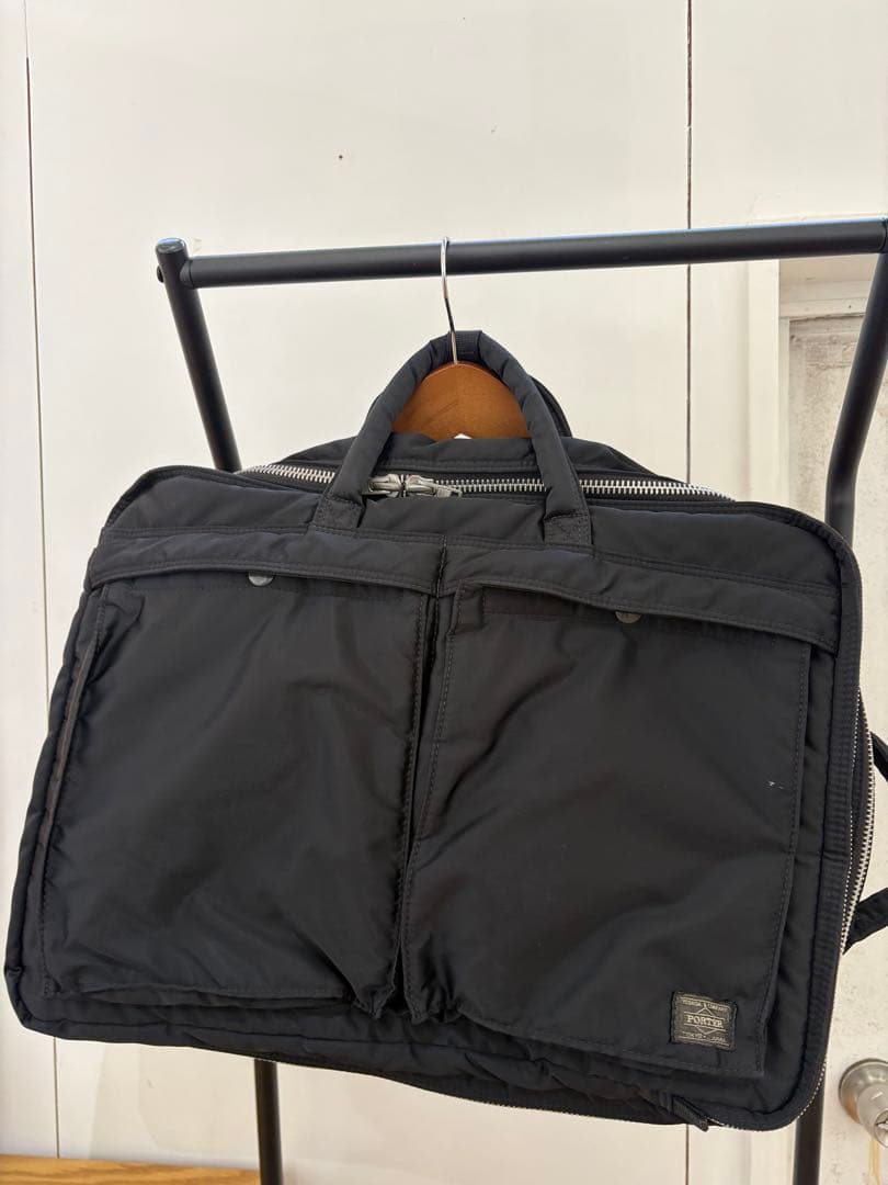 【美品】PORTER ポーター タンカー 3way 2層式　ブラック