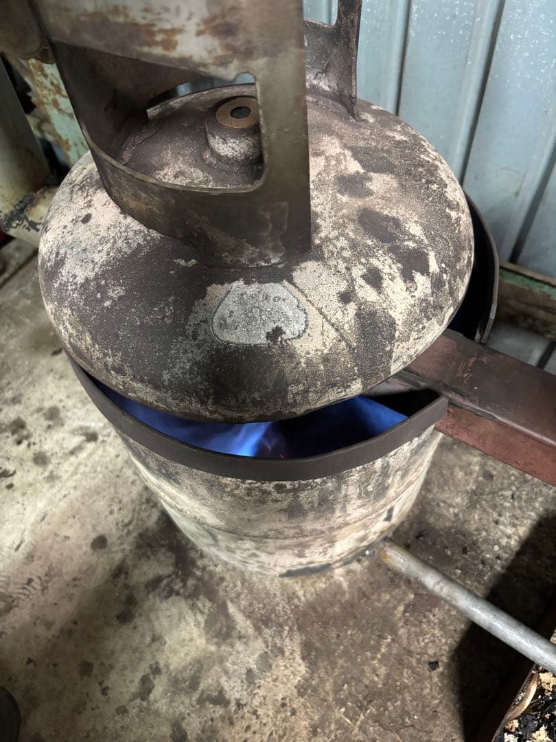 廃油ストーブ　制作　エコ