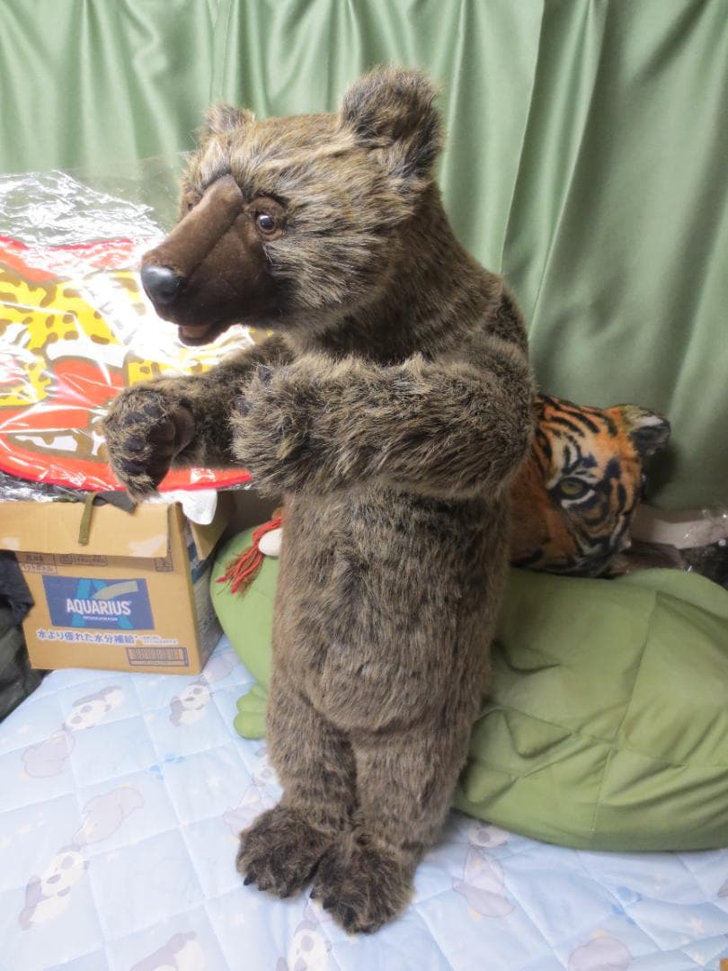 【廃盤】超大型！HANSA　ハンサ　ヒグマぬいぐるみ　85㎝！熊　クマ　正規品
