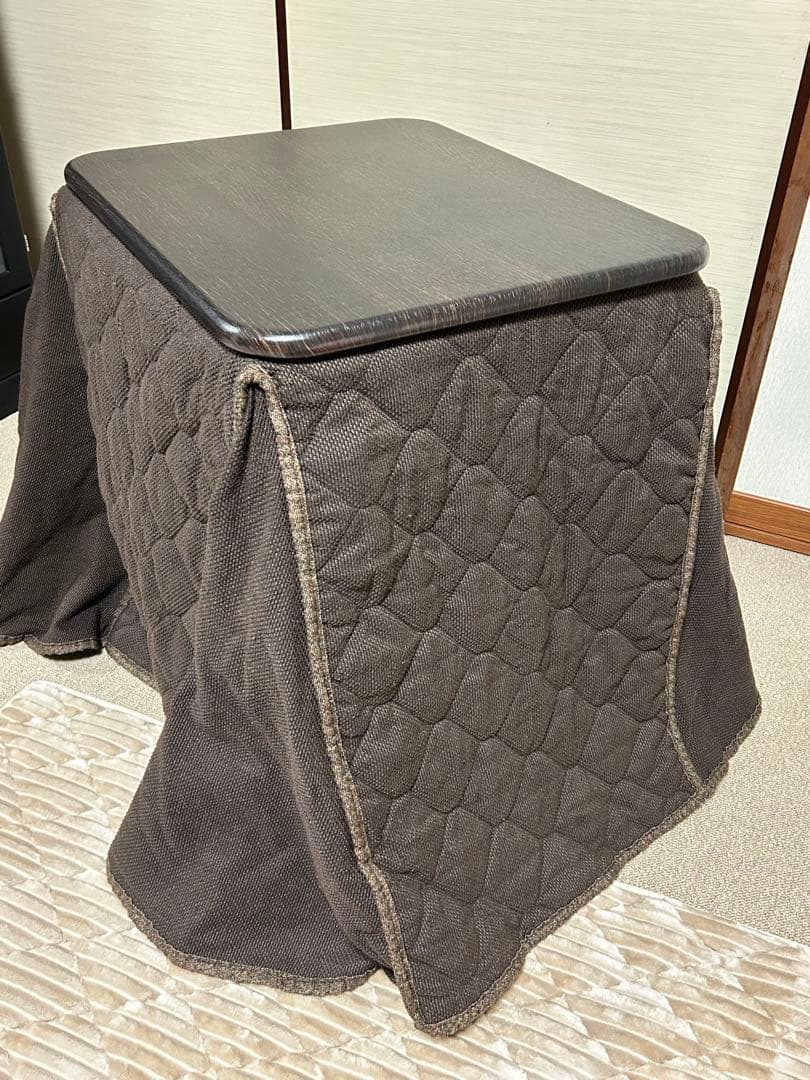 パーソナル こたつ 一人用 高さ3段階調節 ハイタイプ 長方形 コンパクト