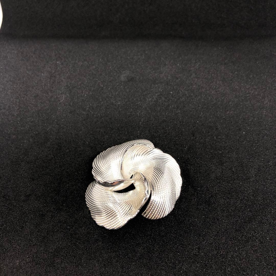 12446 クリスチャンディオール　ヴィンテージシルバー925ブローチ 約5cm