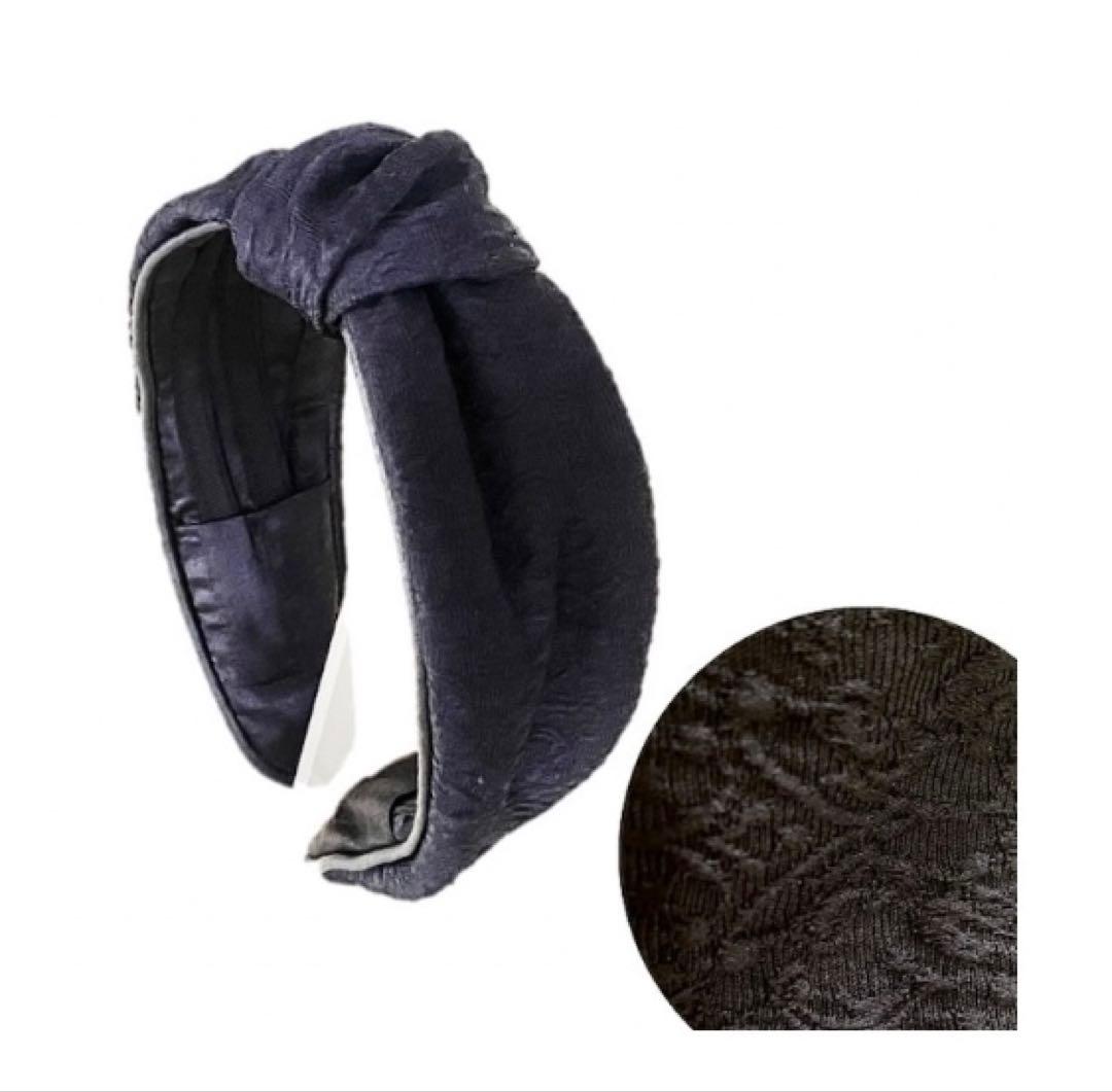 ラ.マジョリーナ　大人のカチューシャ(ダマスク　ジャガード織)